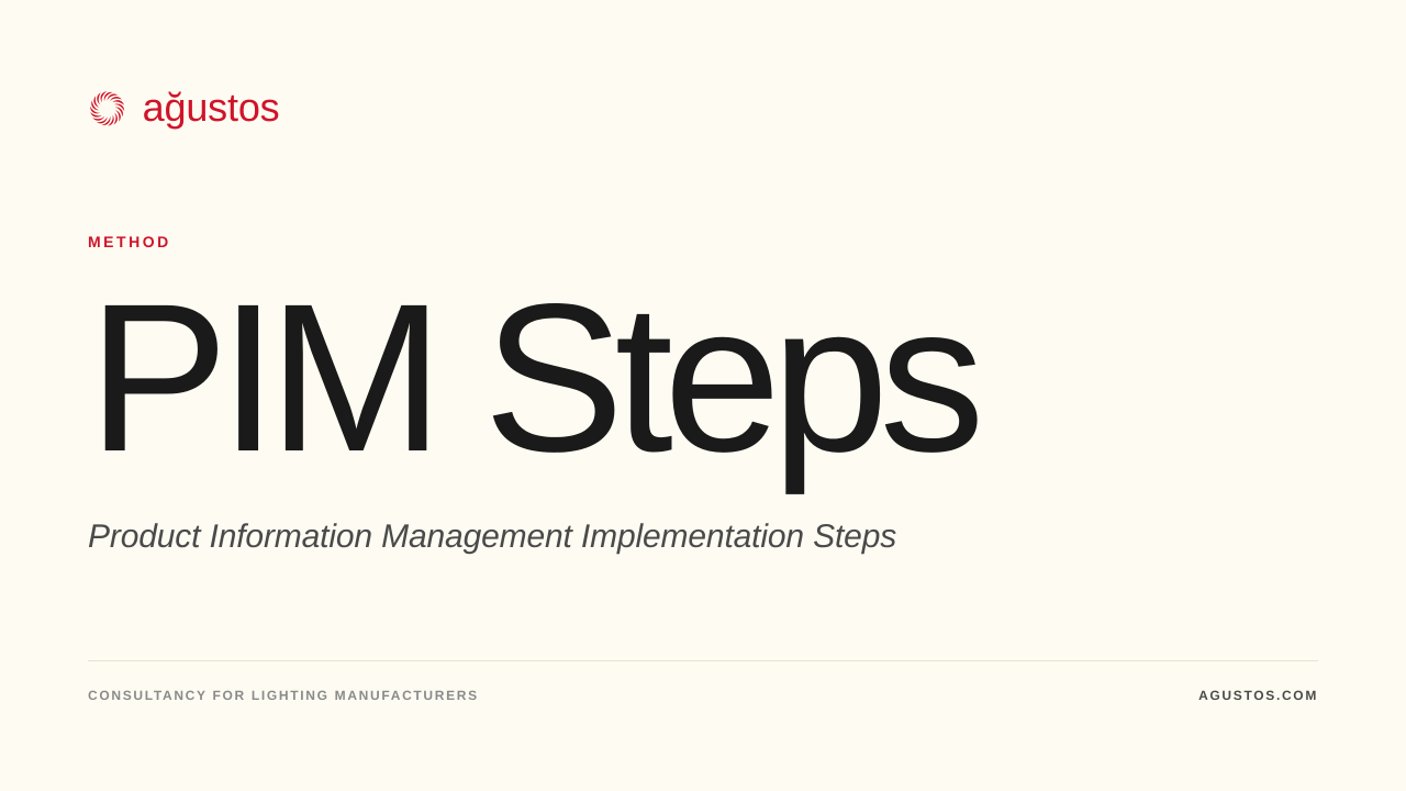 How I run a PIM implementation for a lighting manufacturer